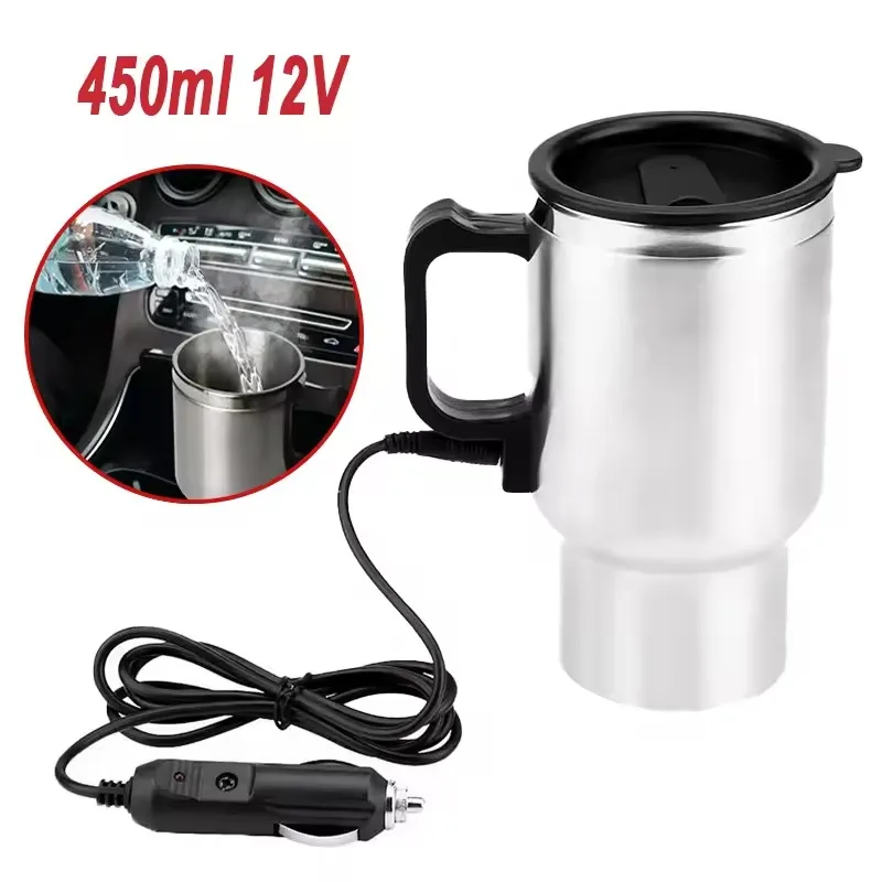 Camping Cooking Tin - Bollitore Elettrico per Auto 12V 450ml,