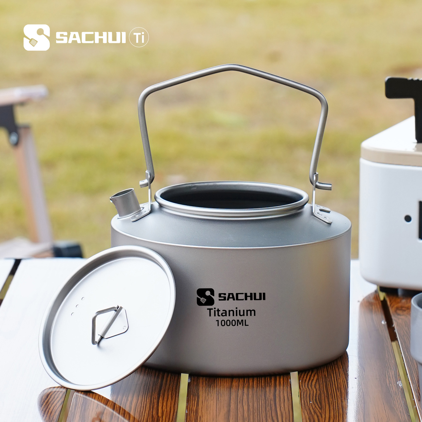 Camping Cooking Tin - Bollitore in titanio puro da 1000