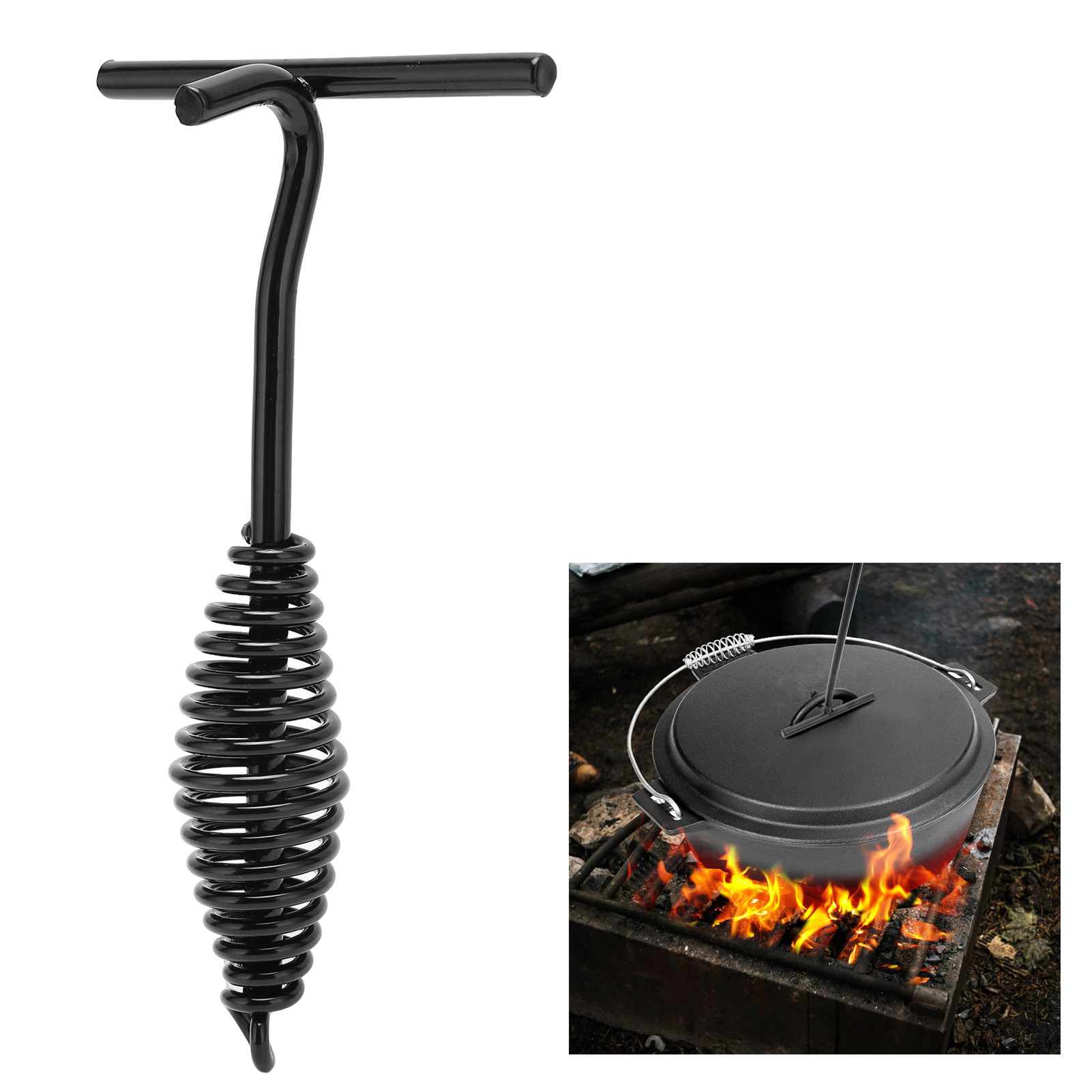 Camp Dutch Oven Cast - Sollevatore per coperchio per forno olandese