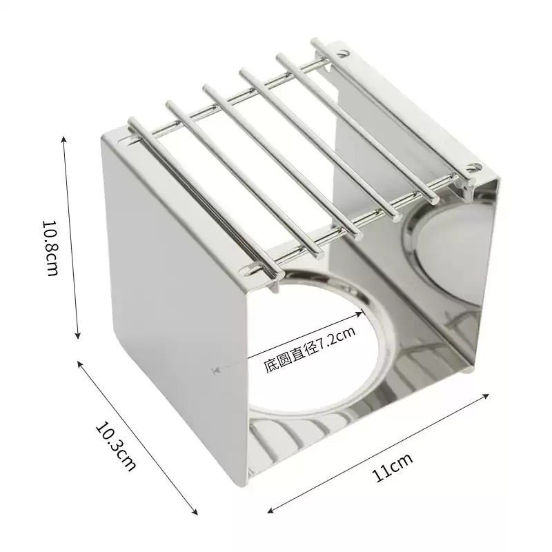 Camping Cooking Ware - Supporto Quadrato in Acciaio Inox per