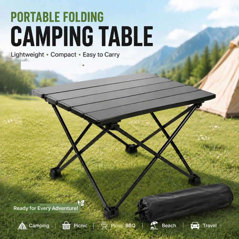 Camping Cooking Table - Tavolo da Campeggio Leggero e Portatile,