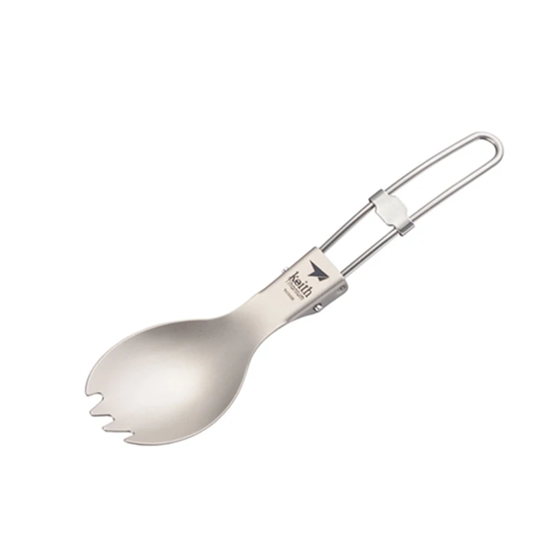 Camping Cooking Ware - Ombrello Titanium Spork manico pieghevole stoviglie