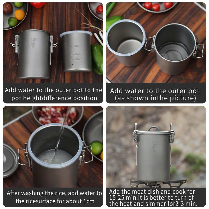 KEITH Pentola per riso in tita - Camping Cooking Ware recensione e prezzo