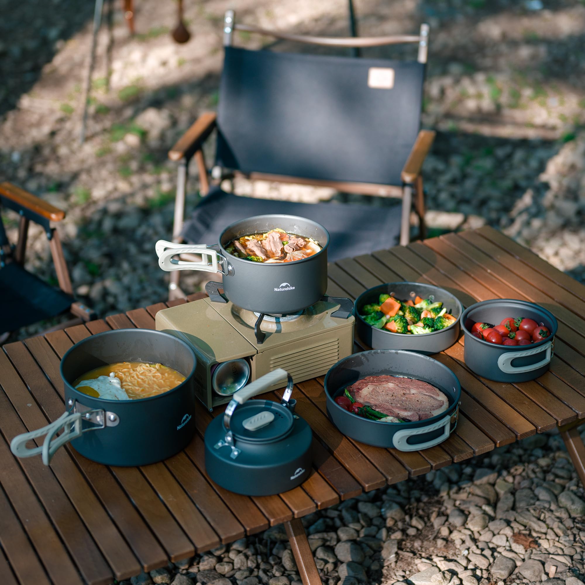 Pentola da campeggio Naturehik - Camping Cooking Set Large recensione e prezzo