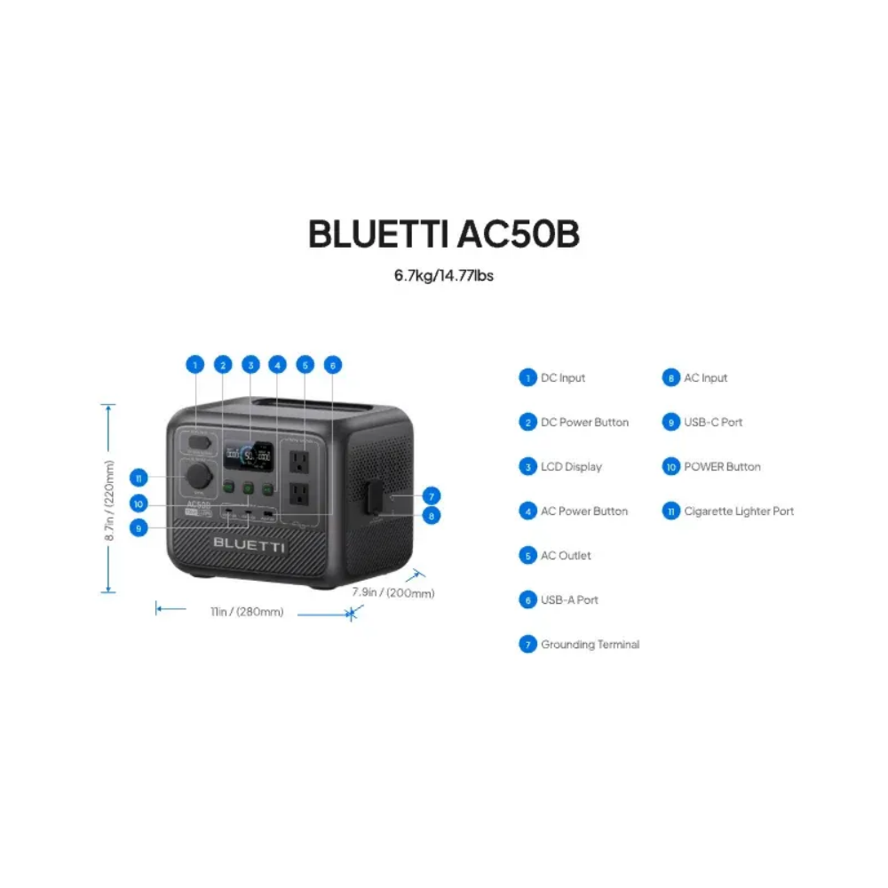 BLUETTI AC50B Stazione di Alim - Camping Cooking Tin recensione e prezzo