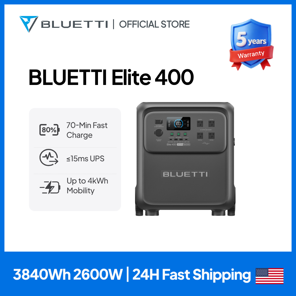 BLUETTI Elite 400 2600W 3840Wh - Camping Cooking Tin recensione e prezzo