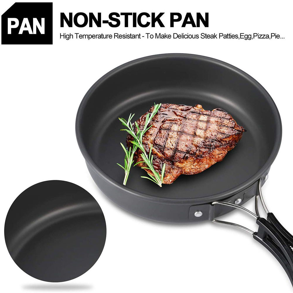 Set di pentole da campeggio in - Camping Cooking Set Large recensione e prezzo