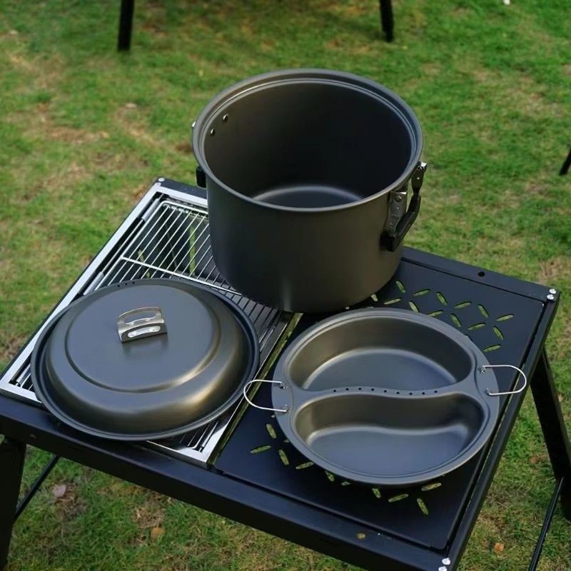 Set di Pentole da Campeggio in - Camping Cooking Set Large recensione e prezzo