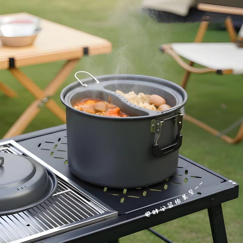 Set di Pentole da Campeggio in - Camping Cooking Set Large recensione e prezzo