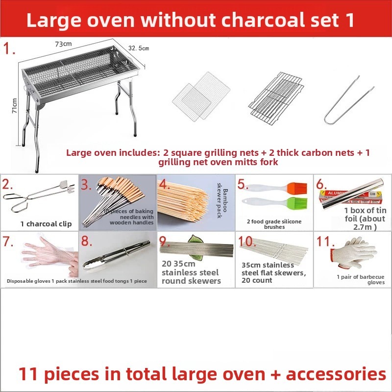 Grande Barbecue Pieghevole a C - Camping Cooking Appliances recensione e prezzo