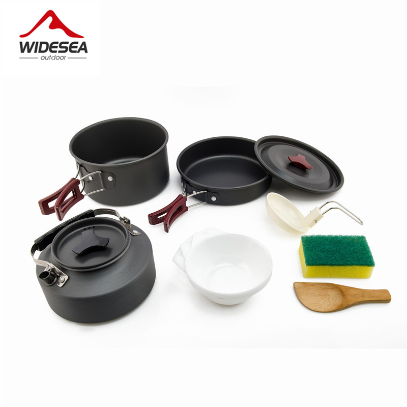 Widesea Set di pentole da camp - Camping Cooking Set Large recensione e prezzo